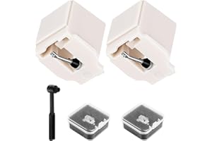 BALLMENT 2 Pack ATN3600L Record Player Needle Replacement with Brush, Diamond Stylus for Audio Technica AT-LP60X/AT3600L/AT-LP2D, Includes Brush