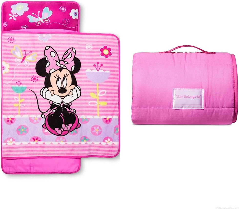 Disney Minnie Mouse Girls Pink Nap Mat with Blanket