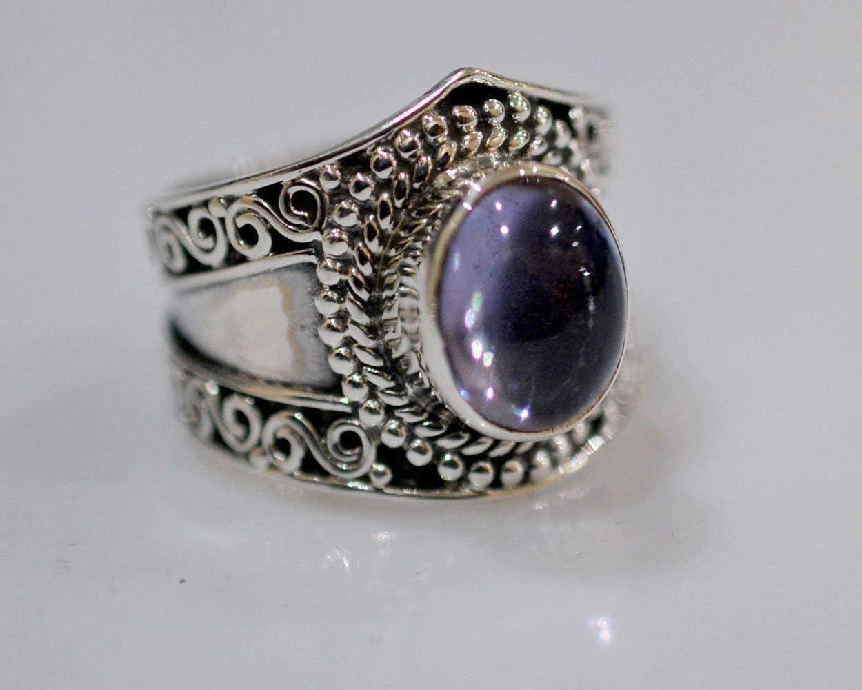 100% Color Change Lab Created Alexandrite 925 Solid Sterling Silver Ring # 4-13
