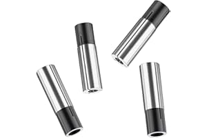OWMOSYX 4 Pack 1/4" to 1/8" Collet Adapter CNC Collet Adapter Sets High-Carbon Steel Collet Reducer Engraving Bit Router Converter for Router and Engraving Machines