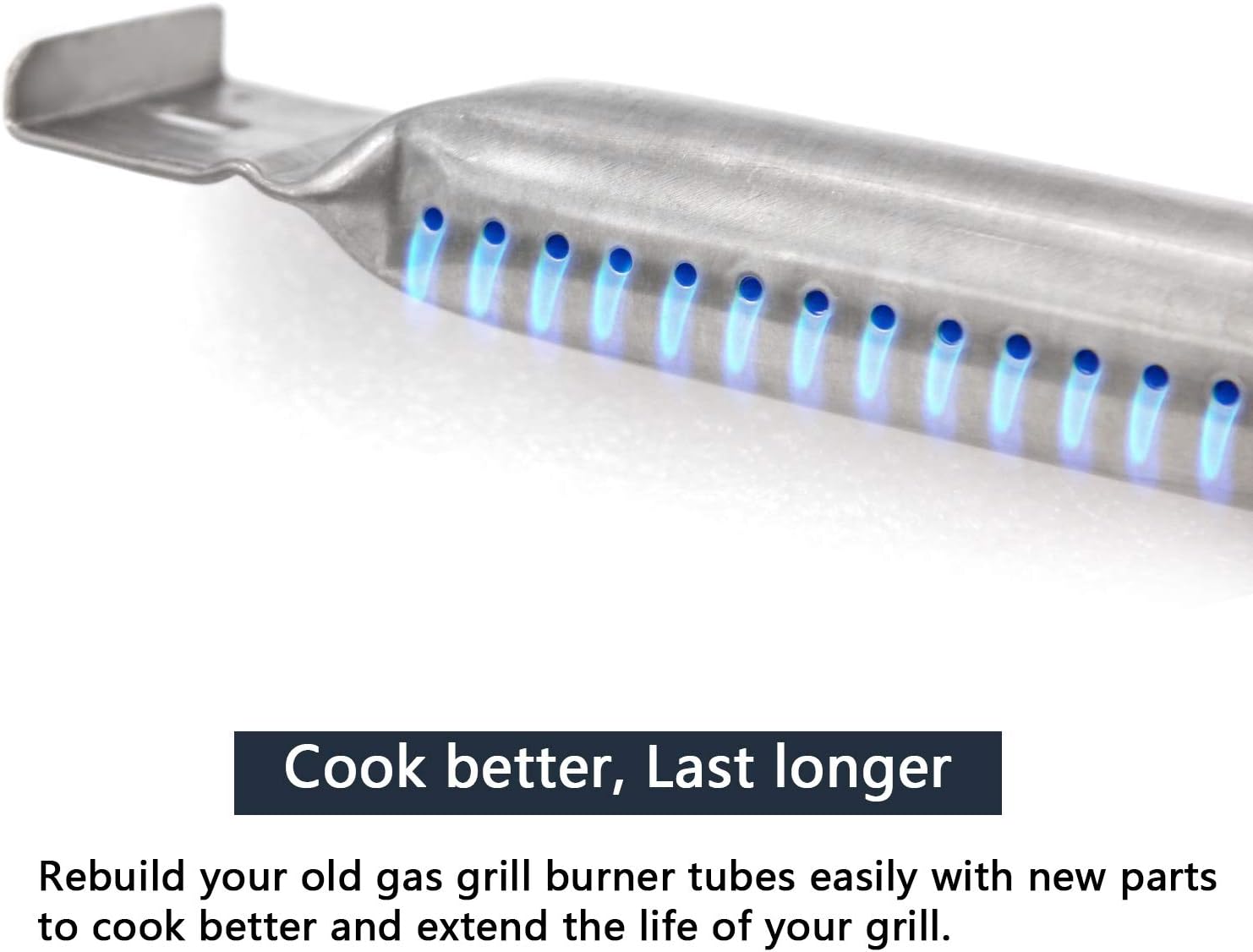 Hongso 14 7/8" Gas Grill Stainless Steel Pipe Burners Replacement for Kenmore 122.16134, 122.16134110, 415.16107110, 720-0773 and Nexgrill Grill Models, SBF781 (4-Pack) : Garden & Outdoor