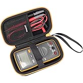 RLSOCO Hard Case for Fluke 107/101/106 Digital Multimeter and Multimeter Test Leads - Black (Case Only)