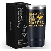 Onebttl Dragon Master Tumbler - 20OZ Stainless Steel Gift for Men, Dad, Boyfriend, Coworker - Black