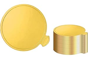 3.15 Inch Mini Round Golden Cake Boards 50pcs Mousse Cupcake Base Paper Plates Circle Dessert Board (Gold 3inch 50pcs) (30)
