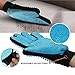 [Professional Edition]2-in-1 Pet Grooming Glove,Puppy Dog Cat Hair Remover Gloves,Pet Bathing Brush, Massage Comb for Dog Cat Horse And Most Pets Deshedding Brush