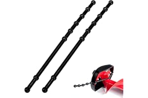 ANTRYS Power Blade Protectors Compatible with Eskimo, Ice Auger Guard Strap for Hand and Power Winter Ice Fishing Accessories, Shockproof Rubber Guard Bungee Strap for Ice Auger Blades Cover 11" Long-2 Pack