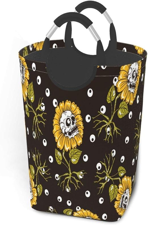 Cestas de lavandería plegables, cesto de ropa sucia, calaveras de