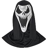Halloween Mask Natural Latex Scary Skull Masks Costume Accessory Horror Full Head Masque Scary Evil Ghost Devil Demon Head Latxe Mask for Halloween Party Costume Cosplay Props