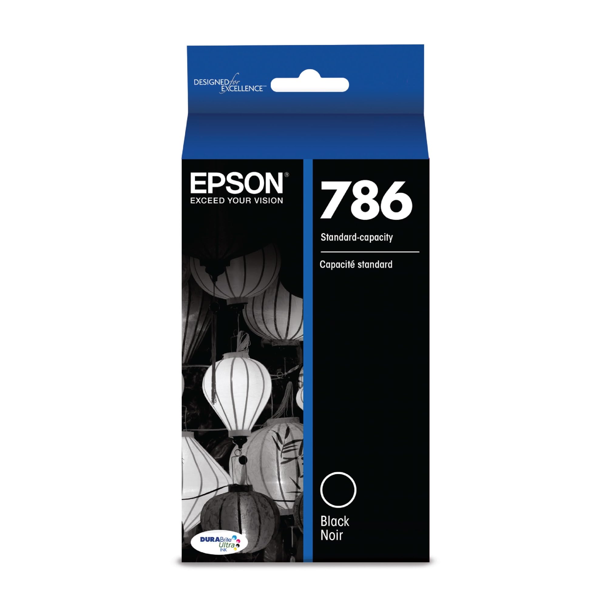 Photo 1 of EPSON 786 DURABrite Ultra Ink Standard Capacity Black Cartridge (T786120-S) Works with WorkForce WF-5110, WF-5190, WF-5620, WF-5690