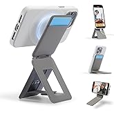 MOFT Phone Tripod Wallet for iPhone, Mulit-Angles, Lightweight & Portable Phone Stand, MOVAS Vegan Leather Magnetic Wallet, Strong Magnets, NFC Card Holder,Travel Essential, Taupe (with Card Slot)