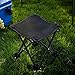 aingycy Folding Portable Camping Stool Mini Lightweight Sturdy Collapsible Chair for Camping, Fishing, Hiking, Fishing, Travel, Beach, Picnic with Portable Bag (Black-Medium)