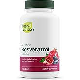 Resveratrol Supplement - Trans-resveratrol Extra Strength 750mg - Natural, Pure and Potent Polyphenols Supplement - Vegan, Non GMO, Gluten-free - 90 Capsules