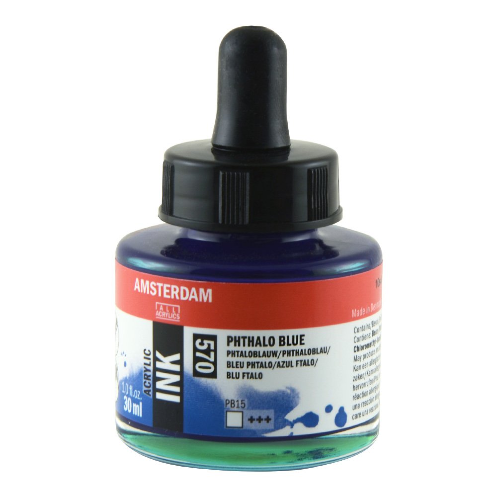 AmsterdamACRYLC Ink PHTH.Blue, Phthalo Blue, One Size