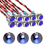 Gebildet 10pcs 6mm Waterproof Wired LED Indicator