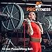 ProFitness Genuine Leather Workout Belt (10MM Wide) - Proper Weightlifting Form - Lower Back and Lumbar Support for Cross Training Exercises, Powerlifting Workouts, Deadlifts (Large, Classic Tan)