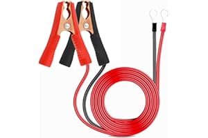 SLGAHGS 2 Pcs Alligator Clips Booster Jumper Cable 50A-3.3 ft 13 AWG Alligator Clips Booster Jumper Cable，for 12V/ 24V Car Battery Charging Jumper Cable