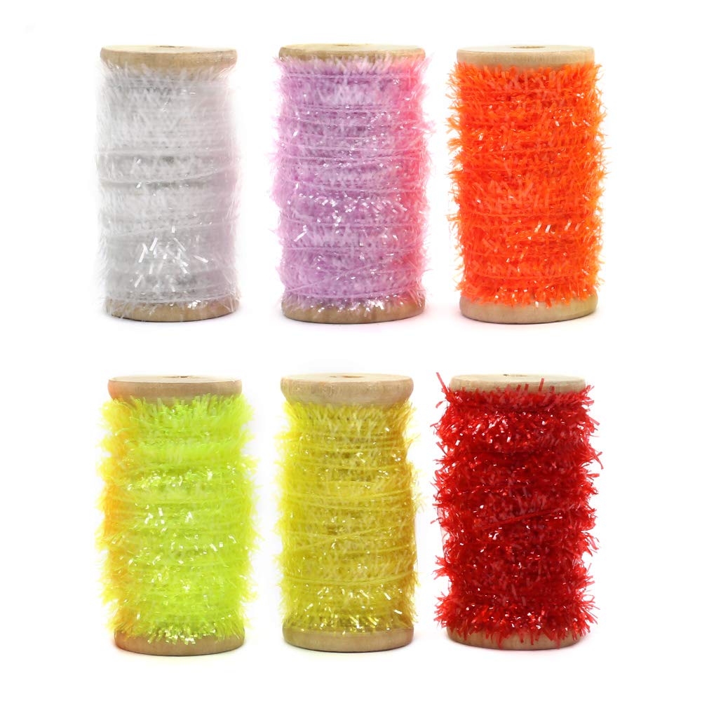 Fly Tying Thread Fly Tying Materials Supplies Thread Fly Fishing Fly Tieing Materials kit Flies Making for Wet Dry Nymph Flies Chenille Fly Tying Wire (FA-Chenille Set)