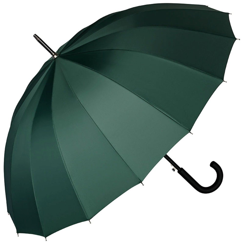 VON LILIENFELD® Umbrella Automatic Men Women Large 16 Segments Stable Devon Hunter Green Colour