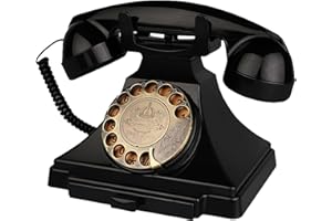 Retro Landline Telephone, Corded Antique Phone Vintage, 1930s Rotary Dial Home Decor Phone, Old Fashion Decorative House Phon