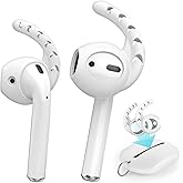 AhaStyle 3 Pairs AirPods Ear Hooks Cover Silicone Accessories Compatible with Apple AirPods and EarPods Headphones(Milk White