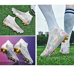 HESBITEUL Boys Girls Soccer Cleats Indoor Football