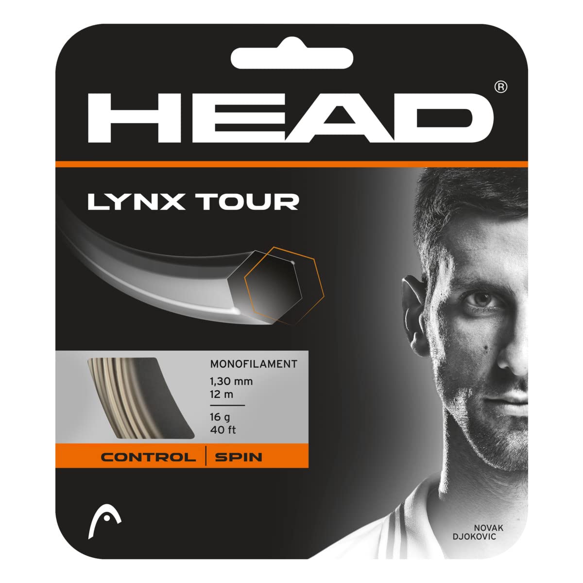 HEAD Unisex_Adult Lynx Tour Tennis String set, Champagne, 17