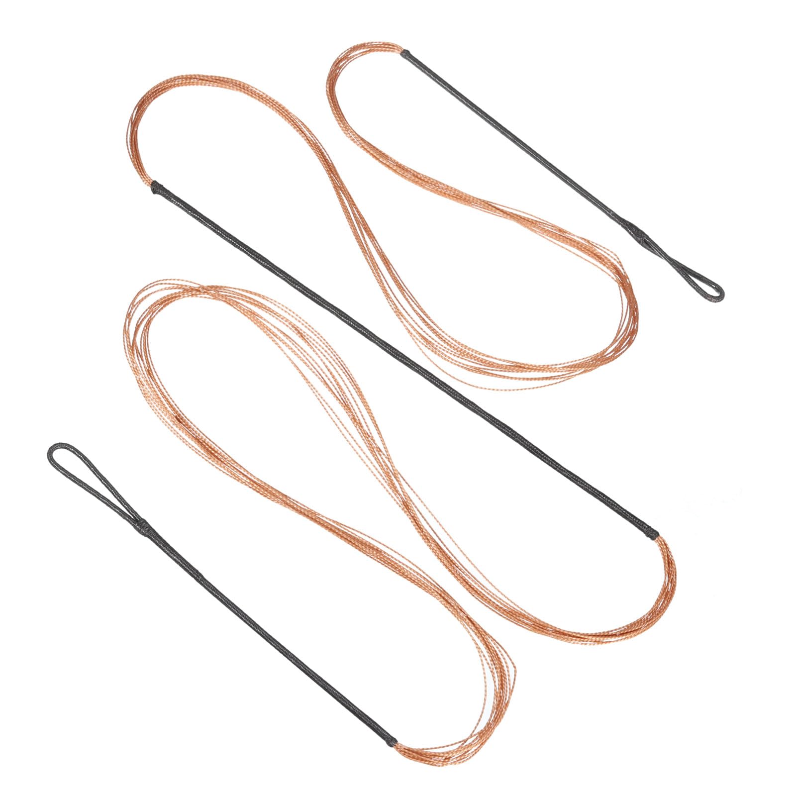 PATIKIL Bow String Replacement,12 Strands Recurve Bowstring for AMO 61" Traditional Recurve Bow, Black Orange