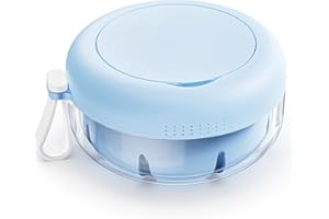 KAUGIC Leak Proof Denture Bath Case for Travel, Portable Denture Soaking Case, Retainer Case Container with Mirror, Cleaning Care for Dentures, Aligner, Mouth Guard, Retainers