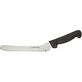 Basics P94807B 8" International Offset Sandwich Knife with Black Polypropylene Handle