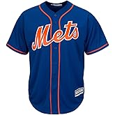 Majestic New York Mets Alternate Blue Cool Base Jersey (Small)