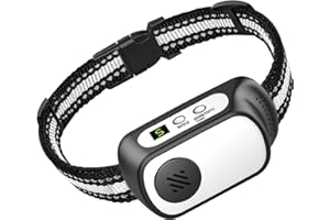CZCCWD Bark Collar with Beep Vibration and Shock,Anti Dog Barking Collar for Small Medium Large Dogs, Rechargeable Humane Dog Training Device with 5 Adjustable Sensitivity Levels