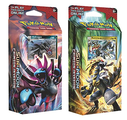 Pokemon TCG: BOTH Sun and Moon Crimson Invasion Theme Decks - Hydreigon & Kommo-o (New November 2017)