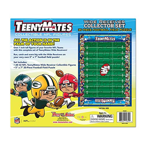 Party Animal TeenyMates NFL Wide Receiver Collector Set, 32 Mini Collectible Football Figures
