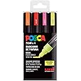 Posca UNI Set PC 5M Fluor – Pack of 4 Markers