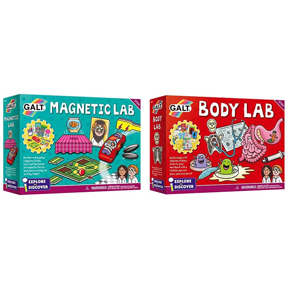 Galt Toys Magnetic Lab & Toys Body Lab, Biology Science Kit for Children