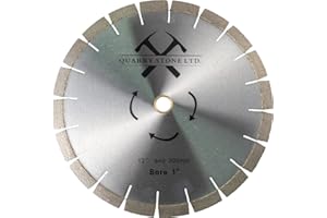 Quarry Stone Ltd 12-Inch General Purpose Dry or Wet Cutting Segmented Diamond Blades Power Saw for Concrete Stone Brick Mason