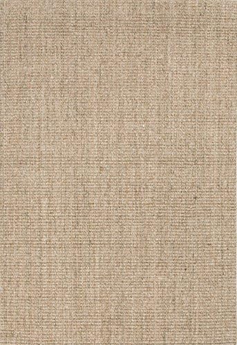 Naturals Solid Pattern Sisal Area Rug 5 Feet by 8 Feet Cork Edge