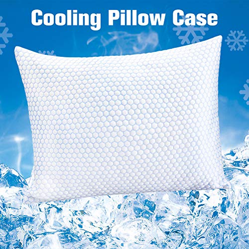 ZPECC Toddler Cooling Pillow Case for Sleeping, Breathable Soft Ice Silk Pillowcase for Night Sweats and Hot Flashes, Q-Max 0.4 Cooling Cover With Hidden Zipper, Machine Washable, Toddler 14\
