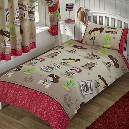 Howdy Cowboy Single/US Twin Duvet Cover and Pillowcase Set