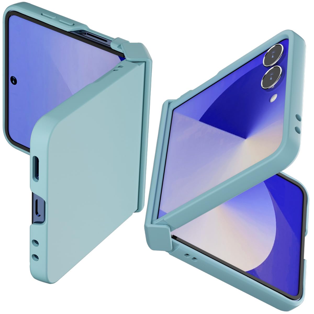 Photo 1 of AICase for Samsung Galaxy Z Flip 7 Case[Hinge Protection] [Anti-Fingerprint Matte Finish] Slim Fit Full-Body Shockproof Hard PC Protective Phone Case for Samsung Galaxy Z Flip 7 5G 2025_02