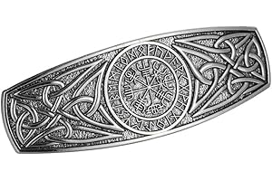 Vintage Viking Barrettes for Women Girls Celtic Ancient Nordic Odin's Raven Hair Clips for Thick Thin Hair Vintage French Hai