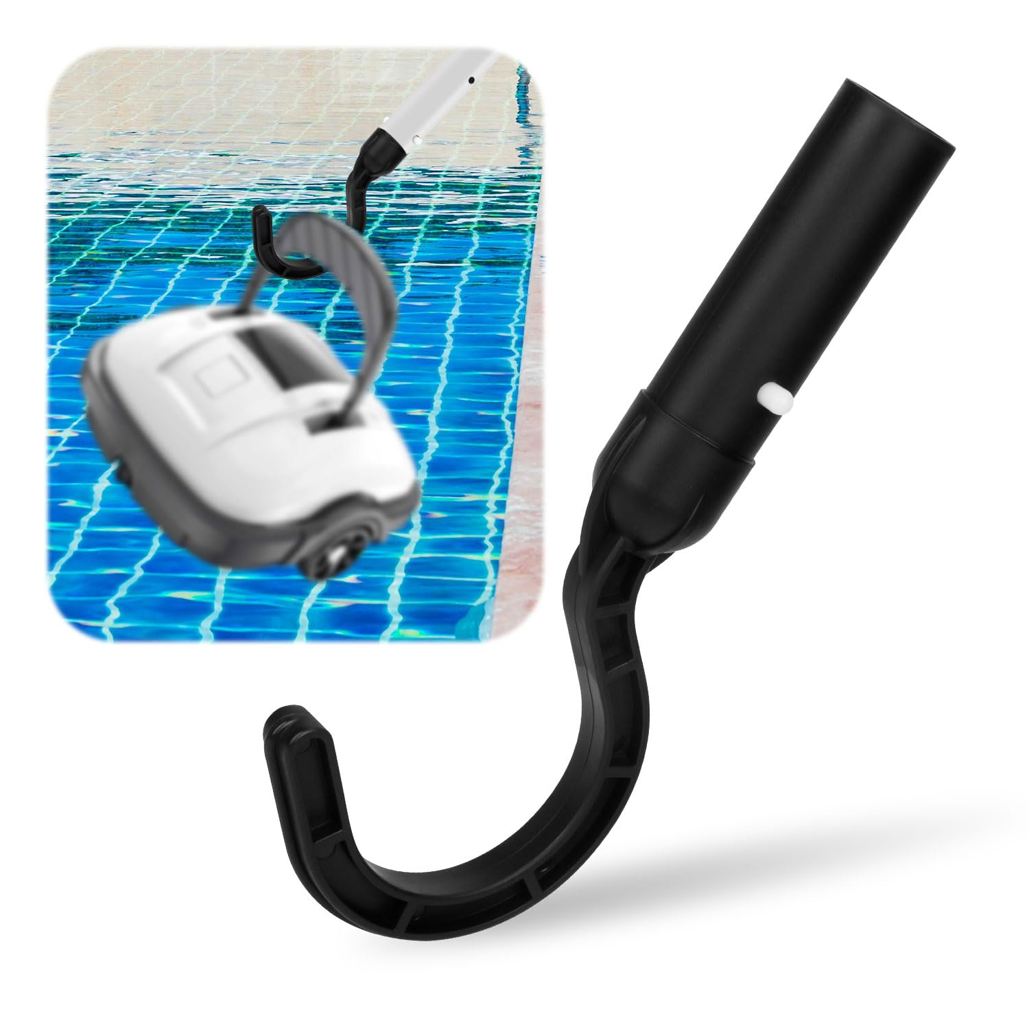 Photo 1 of Hook for All Robotic Pool Cleaner, Accessories Hook Swimming Pool Hooks for Poles Part for Robot Pool Vacuum Cleaner Including Cordless, Aboveground and Underwater, Attaches to Telescopic Poles