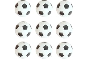 zeyce Pack of 9 Foosball Balls Mini Soccer Balls - Small Soccer Ball Replacements for Foosball Table Fun Home Recreation
