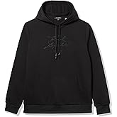 KARL LAGERFELD mens Hooded Long Sleeve Karl Signature Kangaroo Pocket Sweatshirt