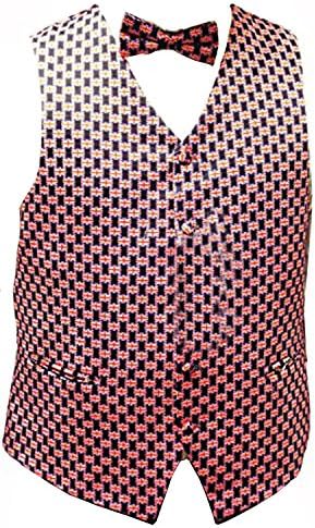 Men`s Quality Union Jack Waistcoat &amp; Bowtie Set Weddings/Balls/Parties And For Any Other Events (XL, Union Jack)