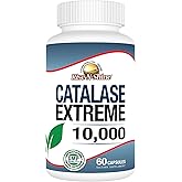 Rise-N-Shine Catalase Extreme Supplement 10,000 with Saw Palmetto, Biotin, Fo-Ti, PABA - Hair Supplements for Strong Hair - 60 Capsules