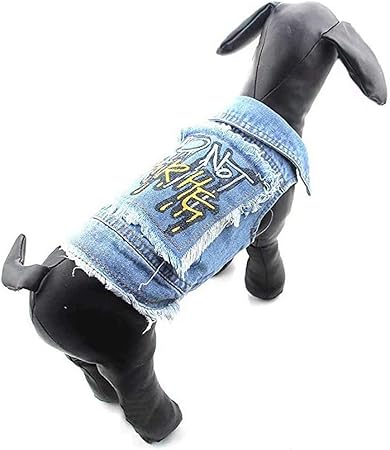 dog jean jacket amazon