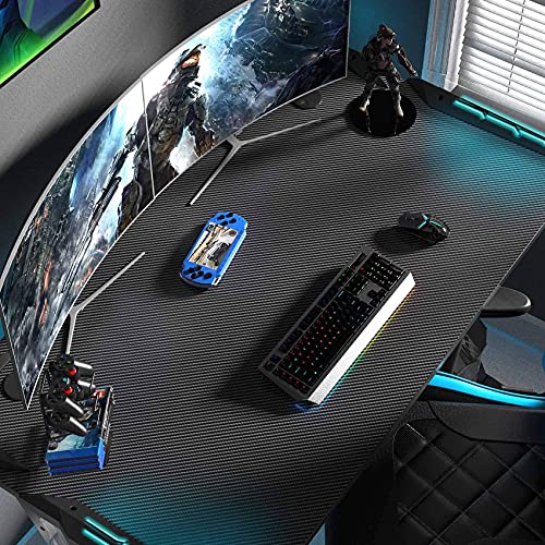 EUREKA ERGONOMIC Z1S Gaming Desk 44.5" Z Shaped Office PC Computer