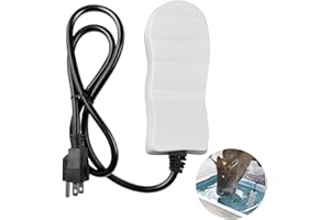 WEDIGOUT 500Watt Submersible Water Heater, Utility De-Icer for Farm Livestock in Winter, Cuboid Aluminum Livestock Water Heater for Multiple Using, Non-Conductive and Anti-Rust Chicken Waterer Heater