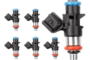 PYHAUTO 4 Holes Fuel Injectors 0280158233 Compatible with Chrysler 200 300 Challenger Charger Grand Cherokee Wrangler Ram 1500 2500 3500 3.6L Replaces 05184085AC Set of 6